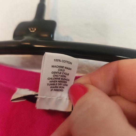 LOFT Pink Cardigan Sweater V-Neck Short Sleeve, Size MP - Picture 4 of 5